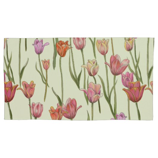 Dutch Tulips Pillow Hüllen Set Kissenbezug (Vorderseite-Links)