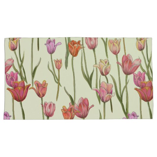 Dutch Tulips Pillow Hüllen Set Kissenbezug (Vorderseite-Rechts)