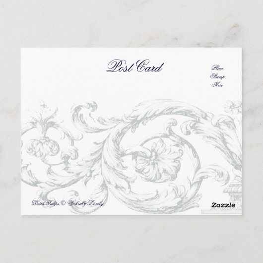 Dutch Tulips Postkarte (Rückseite)