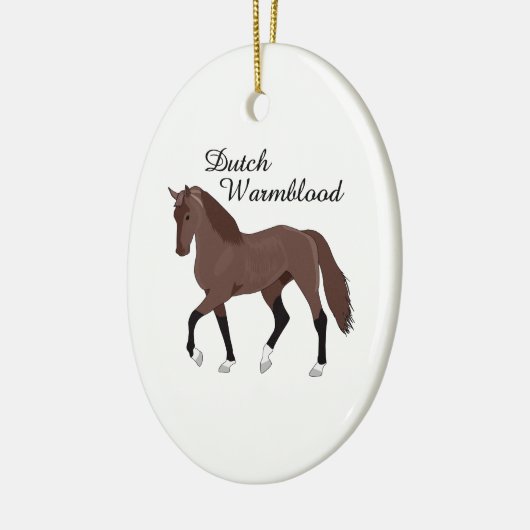 DUTCH WARMBLOOD KERAMIK ORNAMENT (Links)