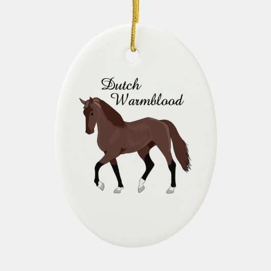 DUTCH WARMBLOOD KERAMIK ORNAMENT (Vorne)