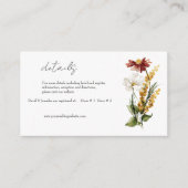 Dutch Watercolor Florals Details - Abschlusskarte Begleitkarte (Vorderseite)