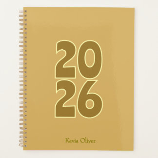 Dutch White With Bold Writing Year Planner Planer