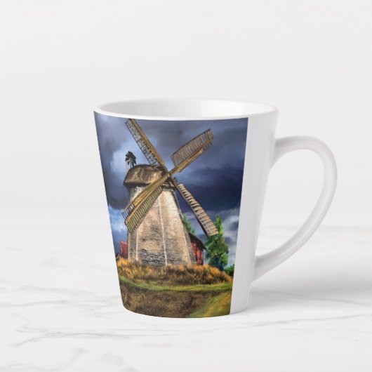 Dutch Windmill Latte Tasse (Rechts)