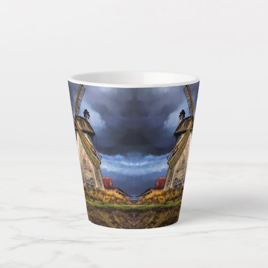 Dutch Windmill Latte Tasse (Vorderseite)