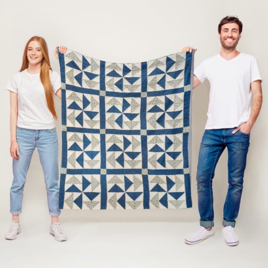 Dutchman-Puzzle-Quilt Fleecedecke (Beispiel)