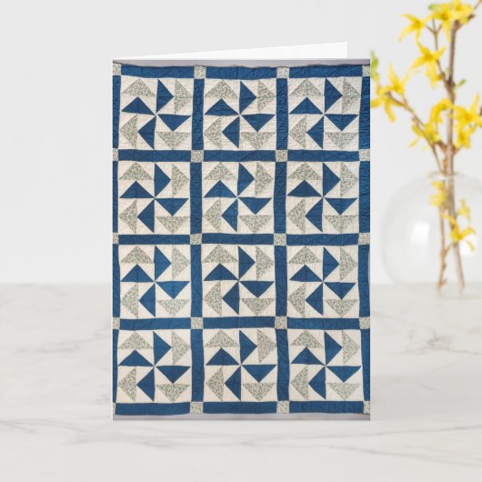 Dutchman-Puzzle-Quilt Karte (Gelbe Blume)