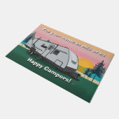 Dutchmen Kodiak 28SBH Trailer Design Happy Camper Fußmatte (Schrägansicht)