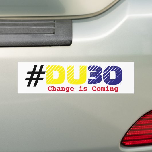 Duterte DU30 Autoaufkleber (Auf Auto)