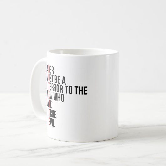 Duterte Kaffeetasse (Vorderseite Links)