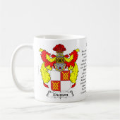 Dutton Familien-Wappen Kaffeetasse (Links)
