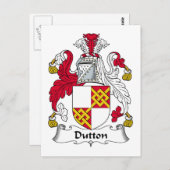 Dutton Familienwappen Postkarte (Vorne/Hinten)