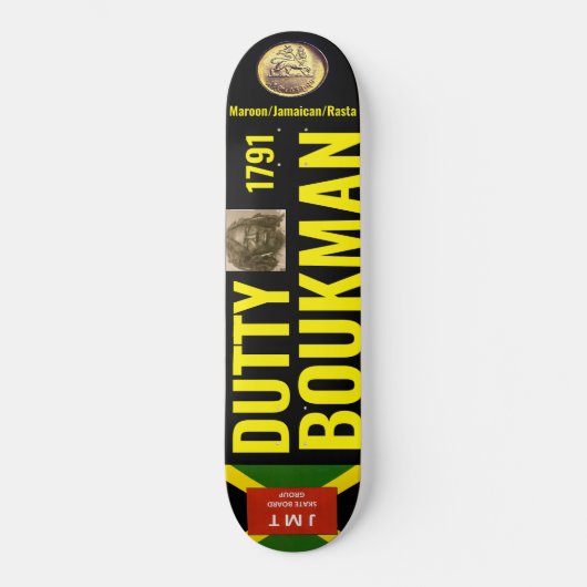 DUTTY BOUKMAN HERO Skateboard (Vorderseite)