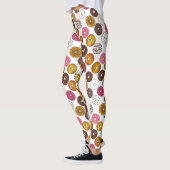Dutzend Donuts Doughnut Frühstück Junk Food Feinsc Leggings (Links)