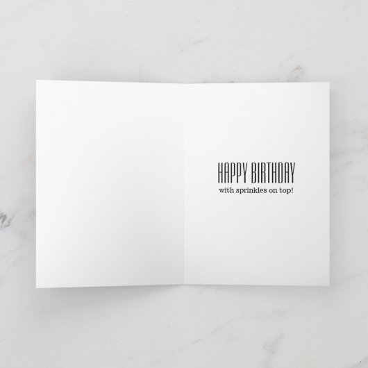 Dutzend Donuts Geburtstag Karte (Innenseite)