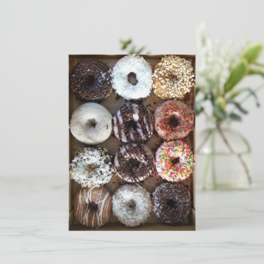 Dutzend Doughnut Donuts Party Einladung (Stehend Vorderseite)
