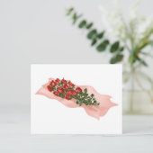 Dutzend Rote Rosen in Papier Postkarte (Stehend Vorderseite)