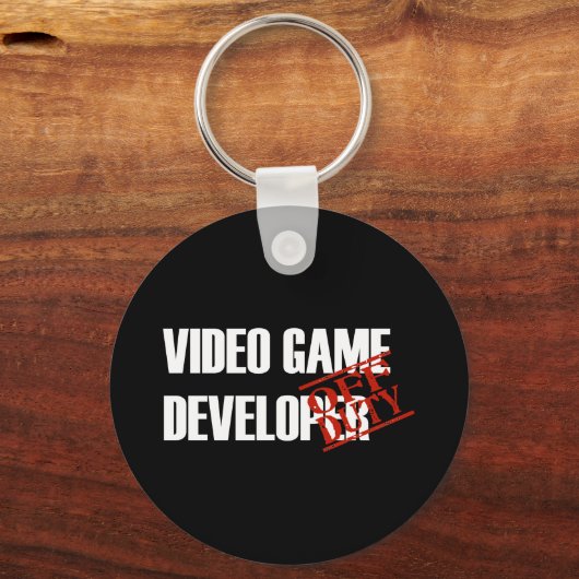 DUTZIG VIDEO GAME DEVELOPER DARK SCHLÜSSELANHÄNGER (Vorderseite)