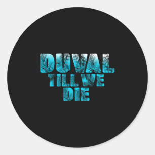 Duval Aquamarin Wir Die Blue Beach Palm Florida Pr Runder Aufkleber