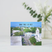 Duval Street, Key West Florida Postkarte (Stehend Vorderseite)