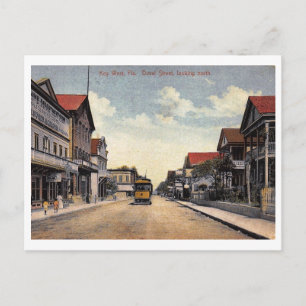 Duval Street, Key West, Florida Vintage-Postkarte Postkarte