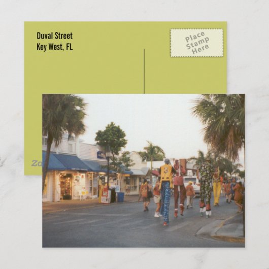 Duval Street Postkarte (Vorne/Hinten)