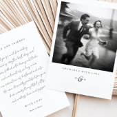 "Duwered with Liebe" Foto Danke Karte