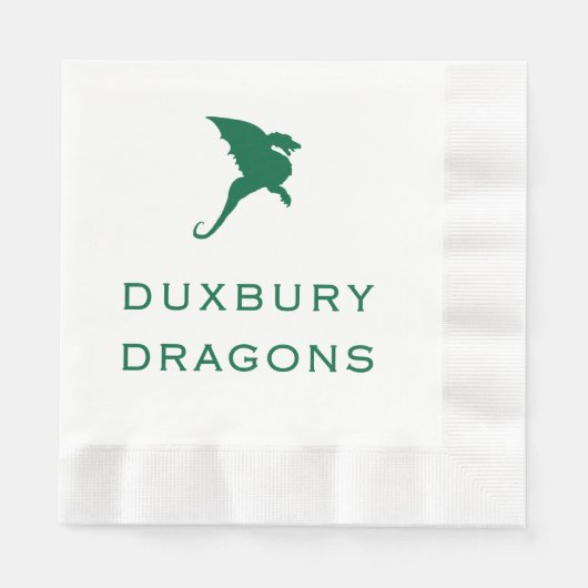 Duxbury DRAGONS - Duxbury Massachusetts Serviette (Vorderseite)