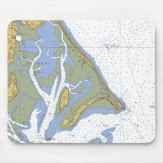 Duxbury MA Seehafen-Diagramm Mousepad (Vorne)