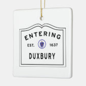 Duxbury MA tritt in Signatur-Keramik ein Keramikornament (Links)