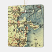 Duxbury MA Vintage Karte Keramikornament (Links)