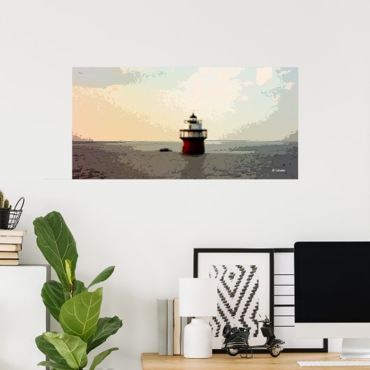 Duxbury Pier, Bug Light Poster (Heimbüro)
