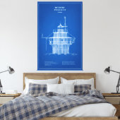 Duxbury Pier Light Lighthouse - Massachusetts - AD Leinwanddruck (Insitu (Schlafzimmer))