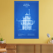 Duxbury Pier Light Lighthouse - Massachusetts - AD Leinwanddruck (Insitu (Wohnzimmer))