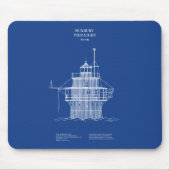 Duxbury Pier Light Lighthouse - Massachusetts - AD Mousepad (Vorne)