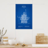 Duxbury Pier Light Lighthouse - Massachusetts - AD Poster (Küche)