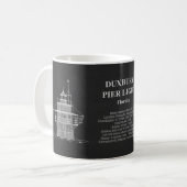 Duxbury Pier Light Lighthouse - Massachusetts - PD Kaffeetasse (Vorderseite Links)