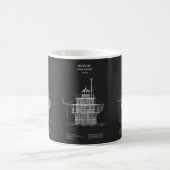 Duxbury Pier Light Lighthouse - Massachusetts - PD Kaffeetasse (Mittel)