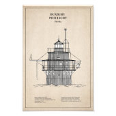 Duxbury Pier Light Lighthouse - Massachusetts - SB Fotodruck (Vorne)