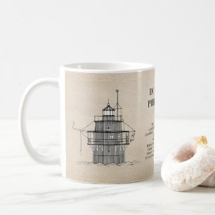 Duxbury Pier Light Lighthouse - Massachusetts - SB Kaffeetasse