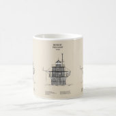 Duxbury Pier Light Lighthouse - Massachusetts - SB Kaffeetasse (Mittel)