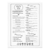 DV 5. Edition Player-Cheatsheet Fotodruck (Vorne)