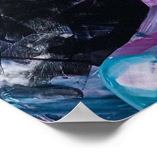 DV-Bewusstsein "Nicht sehen" Art Poster (Ecke)