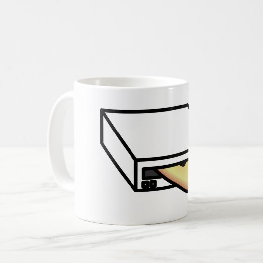 DVD-Laufwerk Kaffeetasse (Vorderseite Links)