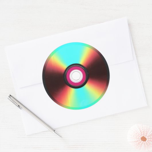 DVD-Sticker Runder Aufkleber (Umschlag)
