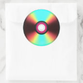 DVD-Sticker Runder Aufkleber (Tasche)
