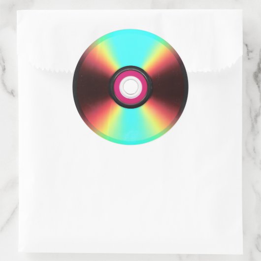 DVD-Sticker Runder Aufkleber (Tasche)