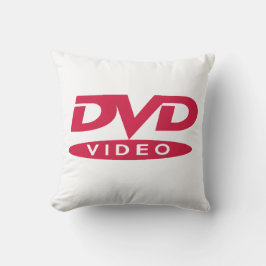 DVD Video Red Logo - Cushion Kissen