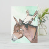 D'Vine Donkeys Feiertagskarte (Stehend Vorderseite)