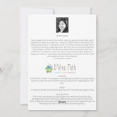 D'Vine Donkeys Feiertagskarte (Rückseite)